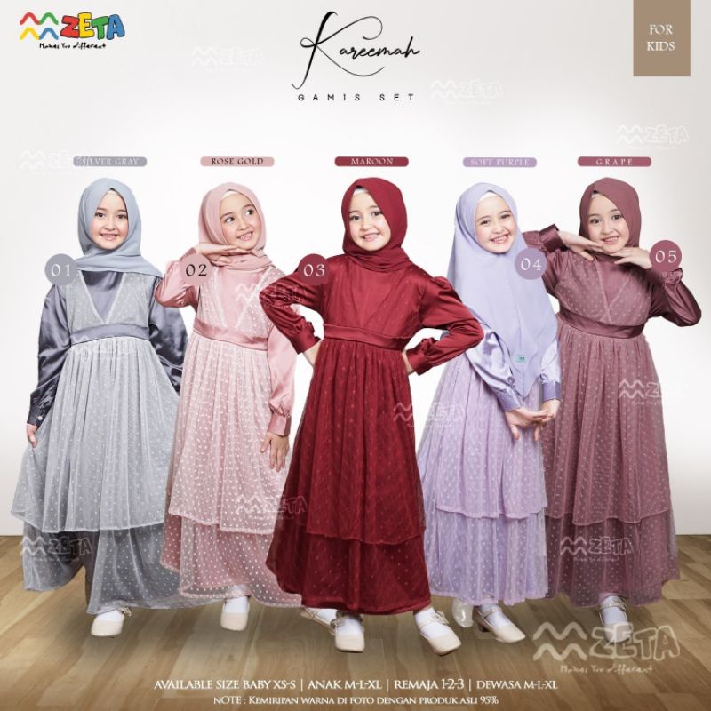 ~~ ZETA | Set Gamis Kids Tile Series "Kareema Series"