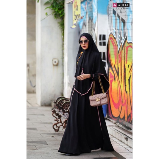 Set Gamis AULIA SILVANA BLACK PINK