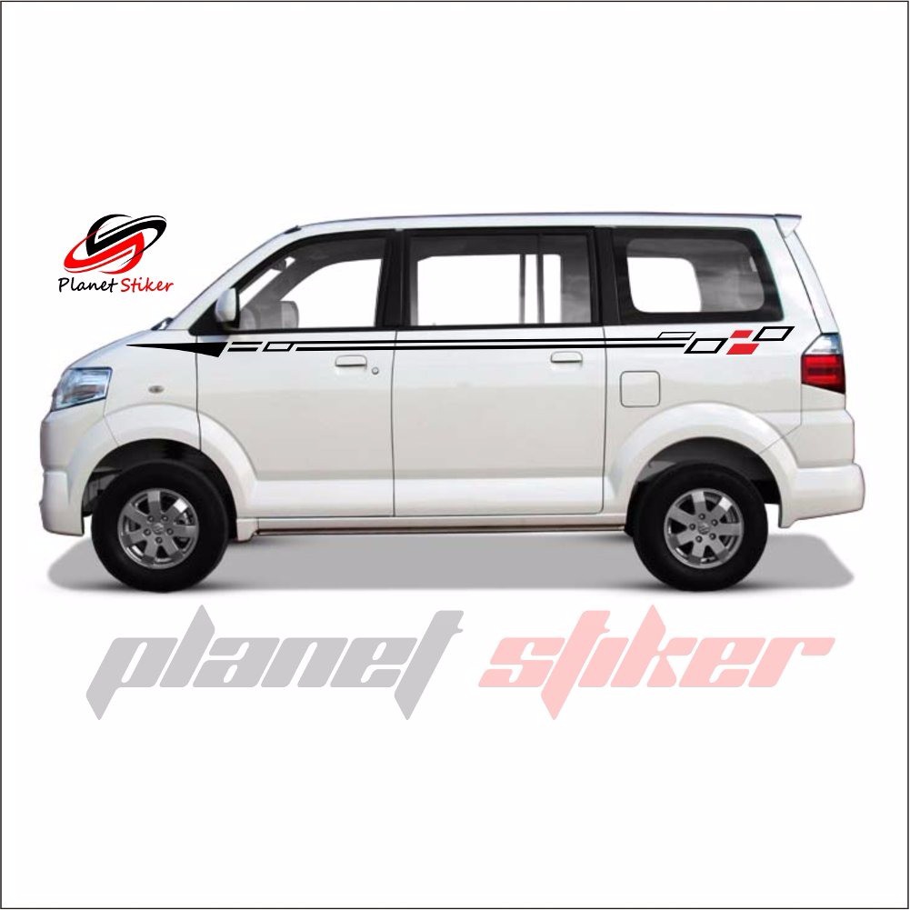 Cutting Sticker Stiker Mobil Apv Simple Elegant Murah Kualitas