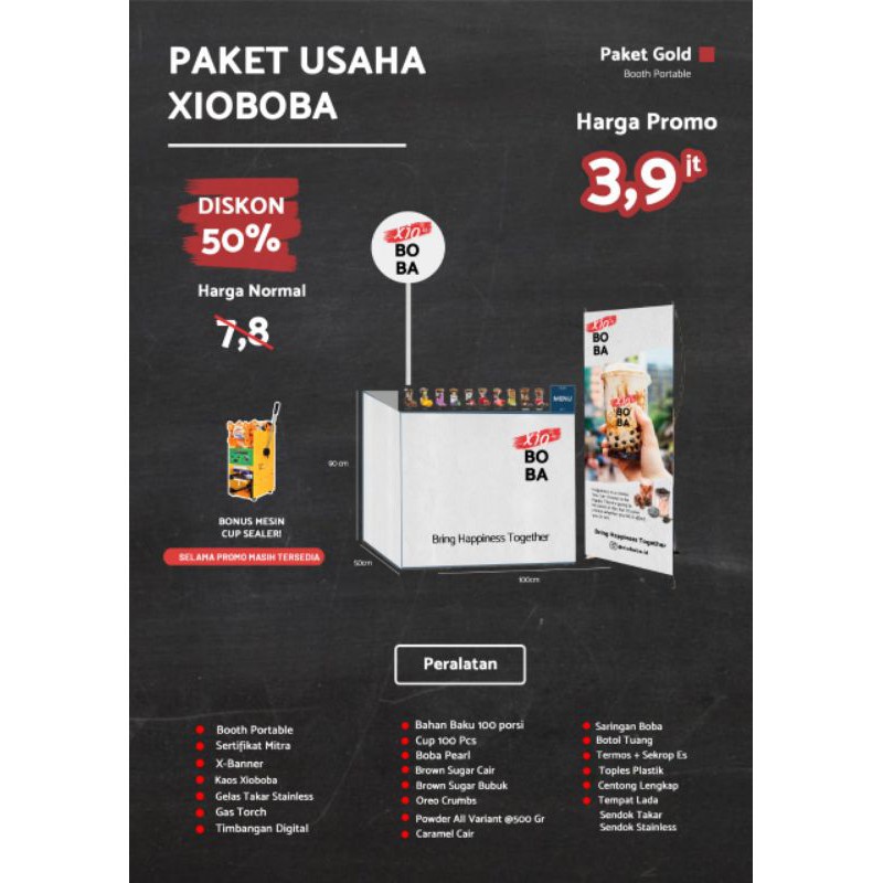 

Paket Franchise XIO BOBA TERMURAH