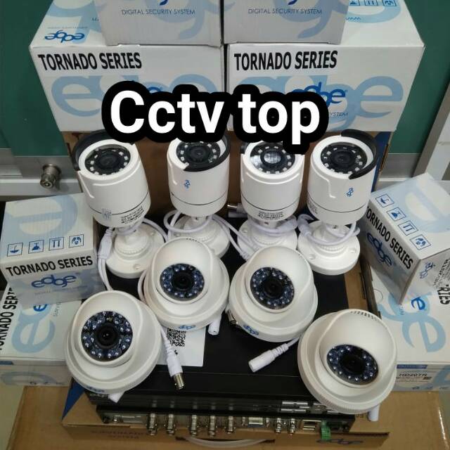 Paket cctv 8 ch brand edge 2mp +hdd 1 TB lengkap