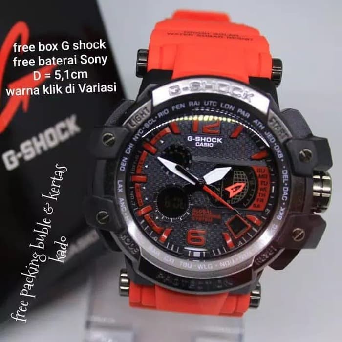 JAM TANGAN PRIA GSHOCK CASIO GPW 1000 KEPALA BESI ADA 5 WARNA DIGITAL COWOK MURAH