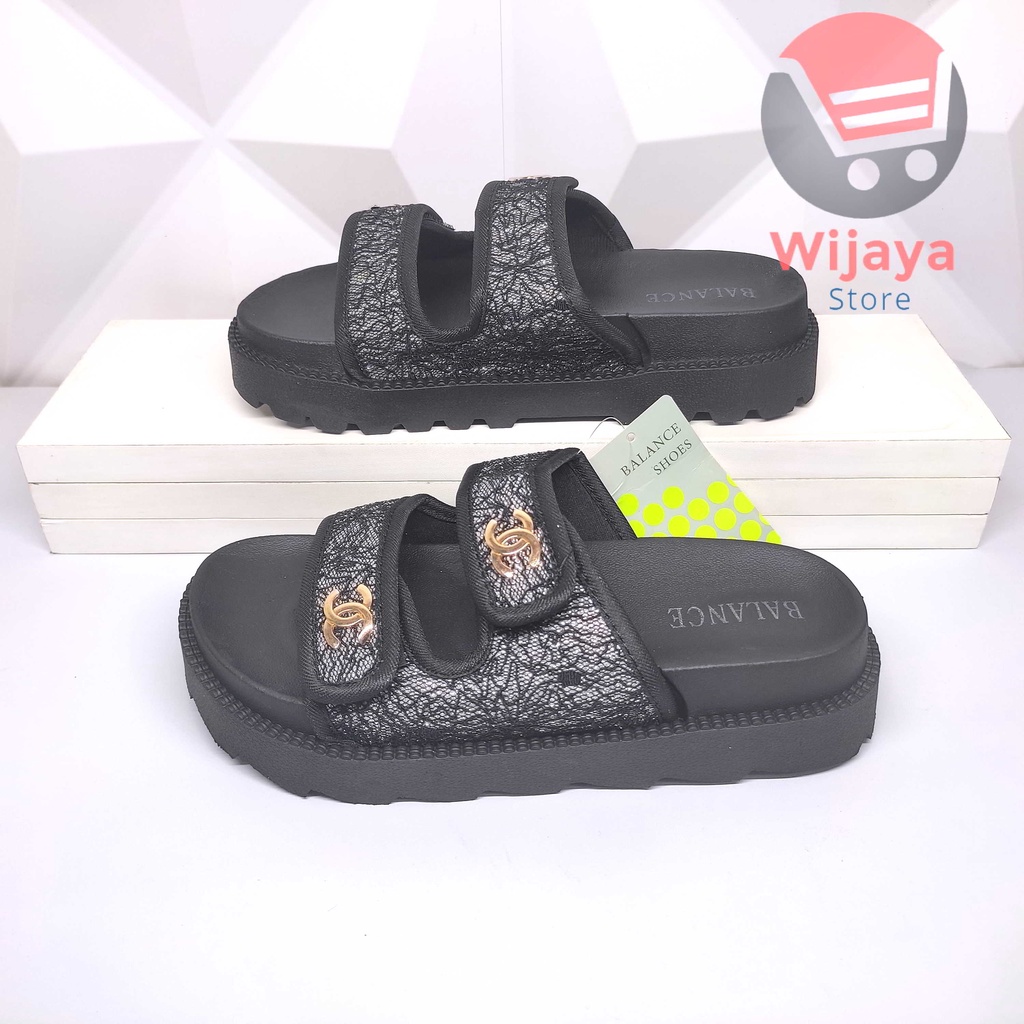 Sandal BALANCE 238 11A Wedges Slop Wanita Sendal Jelly Slide Selop Cewek Perempuan