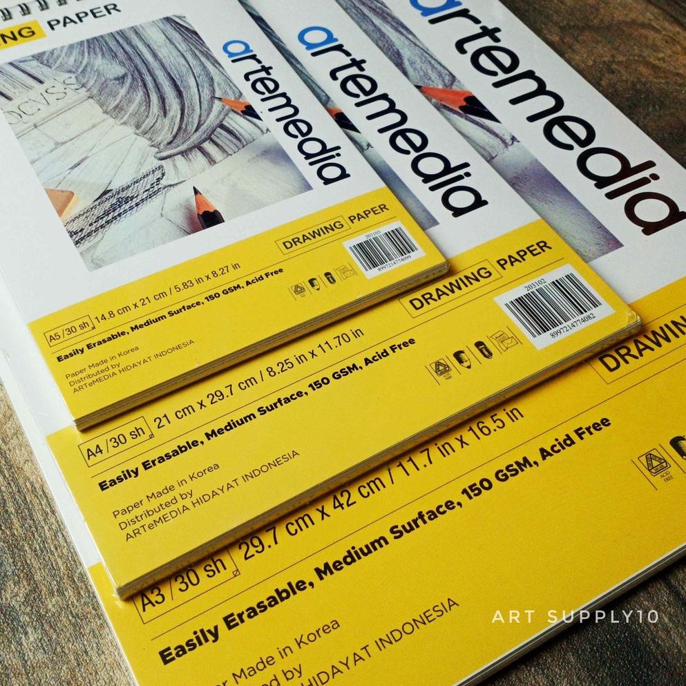 

[PRODUK ALQ] Artemedia Sketchbook Spiral A5 A4 A3 Wire Bound 150g 30s GVP