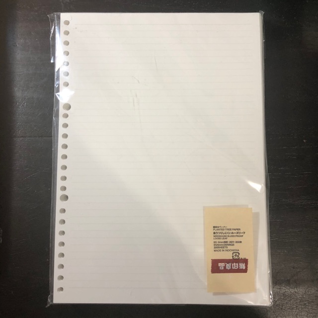 

[WTS] SHARING LOOSE LEAF MUJI GARIS GARIS / LINED