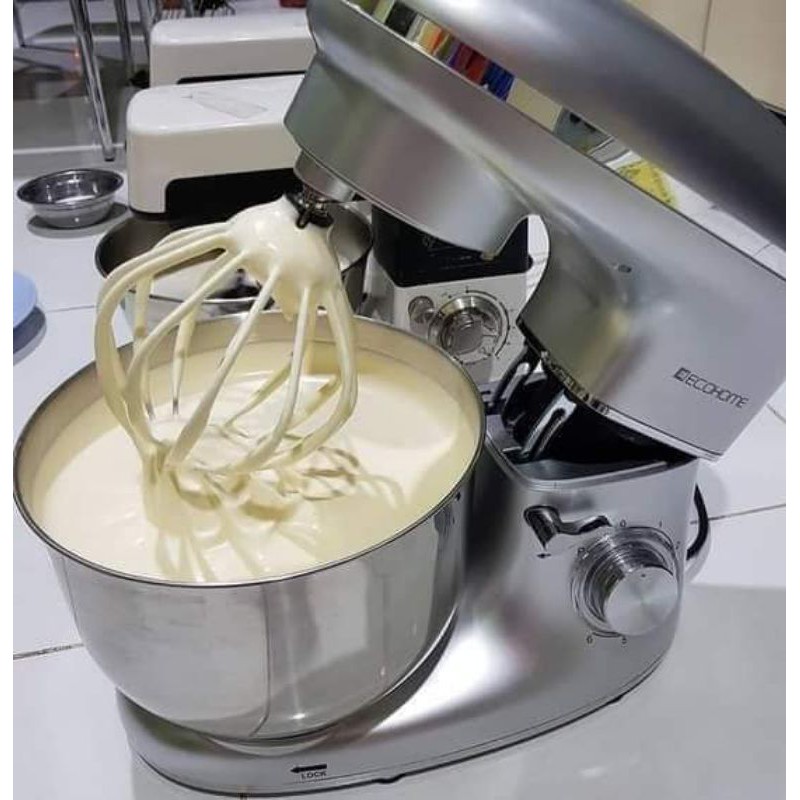 Mixer Duduk Mewah Ecohome Stand Mixer Gold & Silver Ada Bonusnya