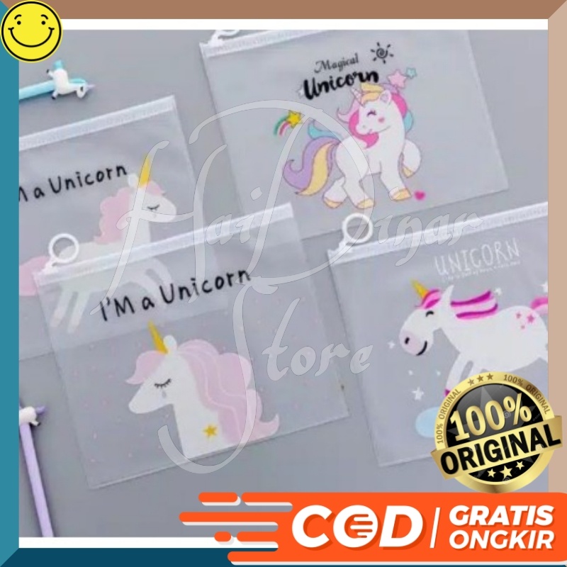

[Baru] Tempat Pensil Map Transparan Unicorn Cantik kodeANK