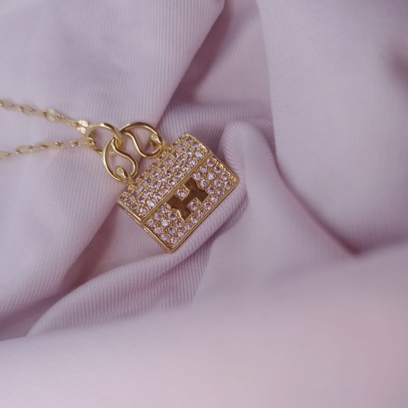 kalung rantai titanium tas hermes berlian kalung titanium asli kalung wanita kalung murah kalung 18k