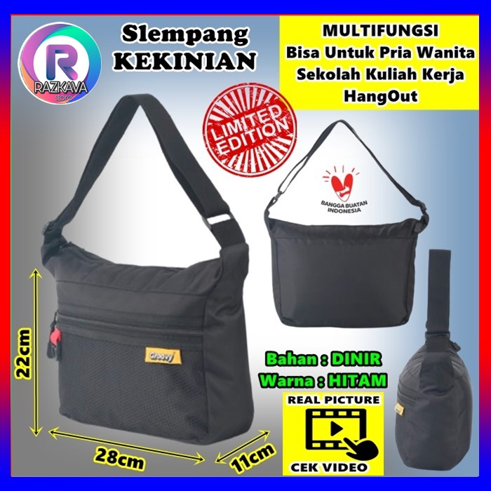 Tas Samping Wanita Pria Salempang Slempang Selendang Sandang Sekolah Kuliah Kerja Cewek Cowok Distro