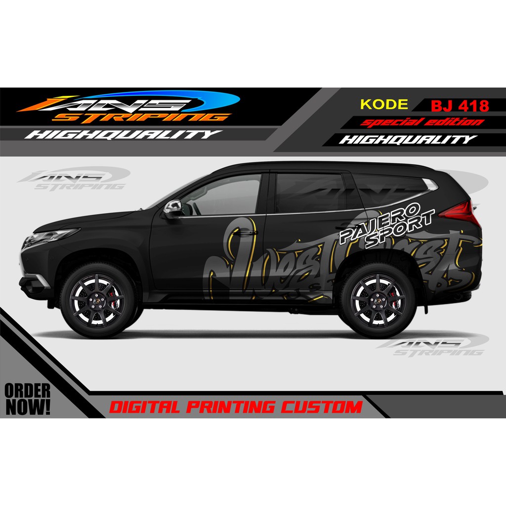 STICKER MOBIL PAJERO, FORTUNER / DECAL STICKER MOBIL PAJERO / STIKER VARIASI MOBIL PAJERO