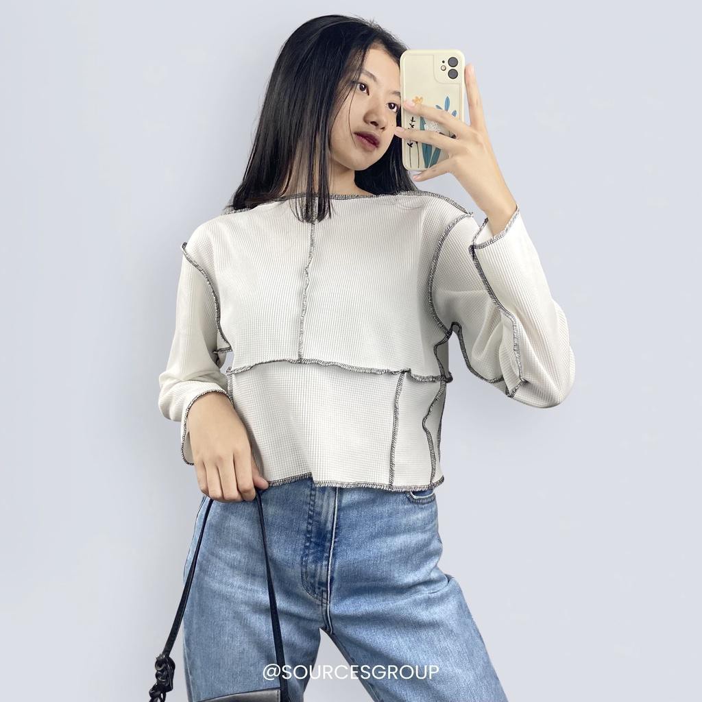 BEFAST - ZSO OOTD Blouse MAISON / MARIE TOP BLOUSE / Blouse casual / Atasan Blus Kekinian / Blouse Model Kebalik / Keluaran Terbaru 2022 / Blouse Lengan Panjang / Fashion Wanita Remaja Modis Trendy / Terlaris