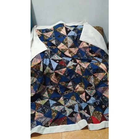 selimut perca batik kombinasi kain blaco selimut bulu selimut halus batik Pekalongan