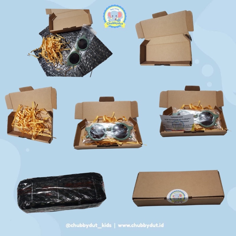 Kacamata anak bulat Retro Kacamata Hitam Anak Bayi Balita Kekinian unisex chubbydut-5