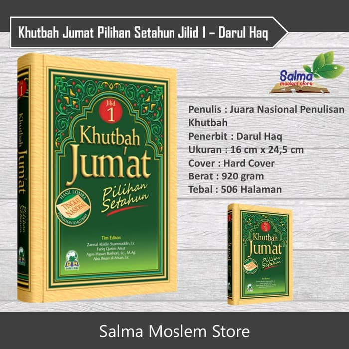 Jual Buku Khutbah Jumat Pilihan Setahun Jilid 1 - Darul Haq | Shopee ...