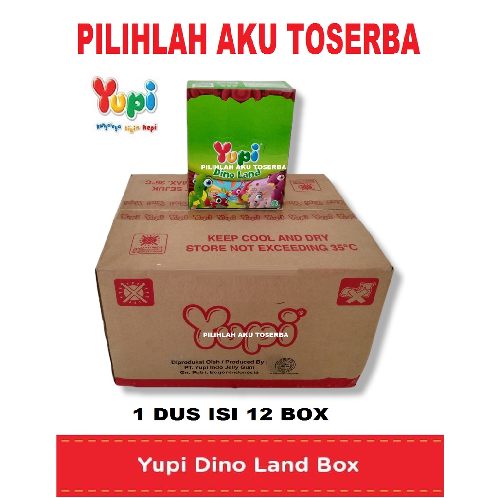 YUPI DINO LAND BOX - ( HARGA 1 DUS ISI 12 BOX )