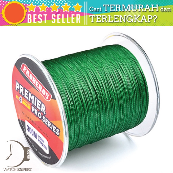 Bisa COD Benang Pancing Premier Pro Series Braided Thick 0.33mm : 0.14mm 300 Meter TaffSPORT