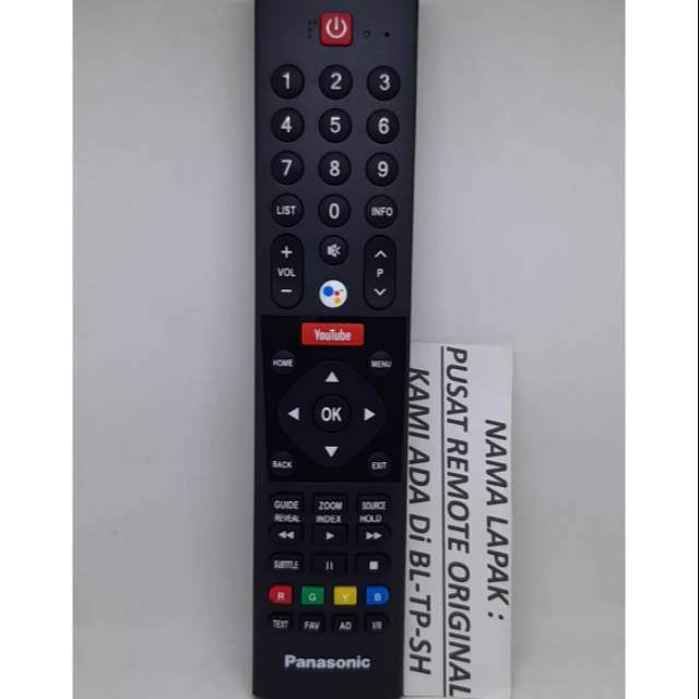 REMOTE REMOT SMART TV PANASONIC LED YOUTUBE ORIGINAL ASLI