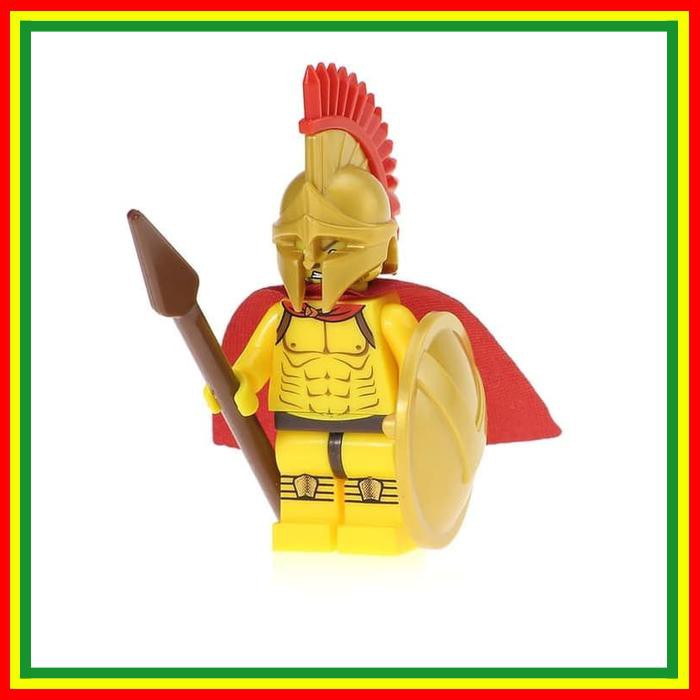 300 KING LEONIDAS SPARTAN WARRIOR MINIFIGURE LEGO BOOTLEG