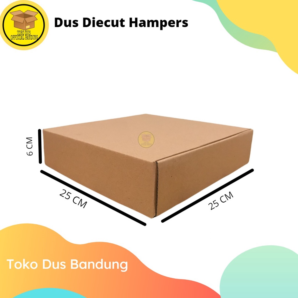 

Dus kardus Karton Box Pizza/Diecut uk. 25x25x6 cm