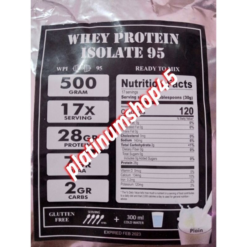 Susu Protein 500gr Whey Protein Isolate Susu Diet OCD DEBM KETO MAYO DEFICIT WPI WPI 95 WPI 90