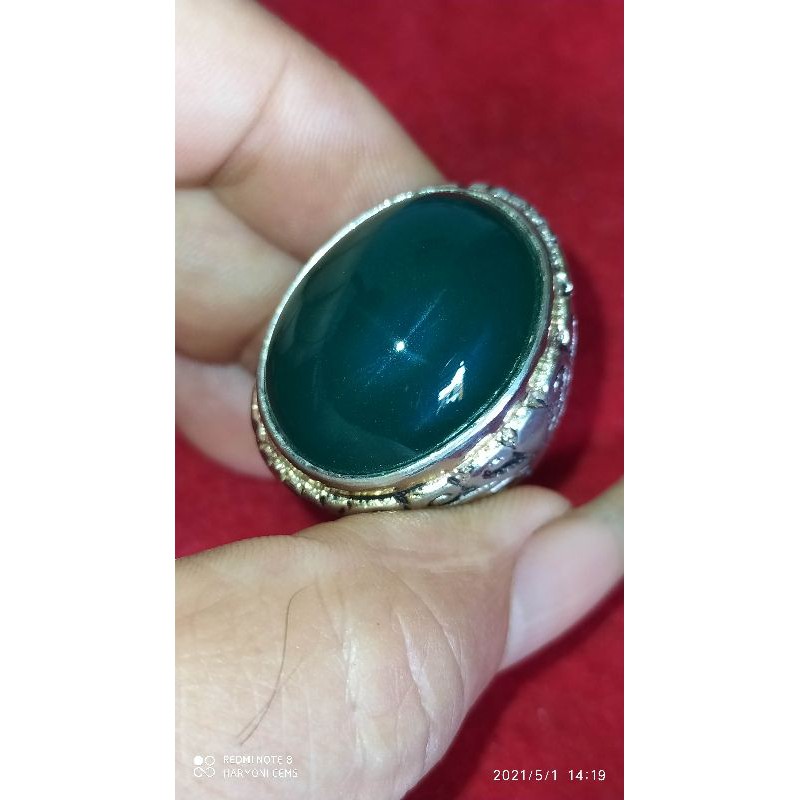 obsidian hijau botol keren