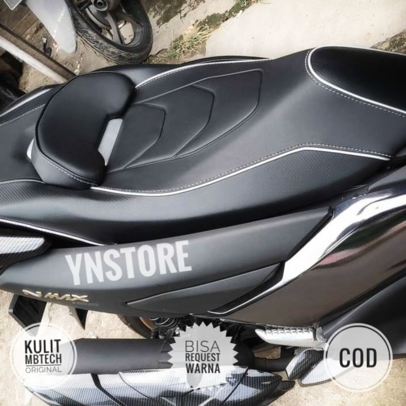 Cover jok Nmax New 2020 2021 - Nmax Old Kulit Mbtech Original Costum - Variasi Aksesoris Motor