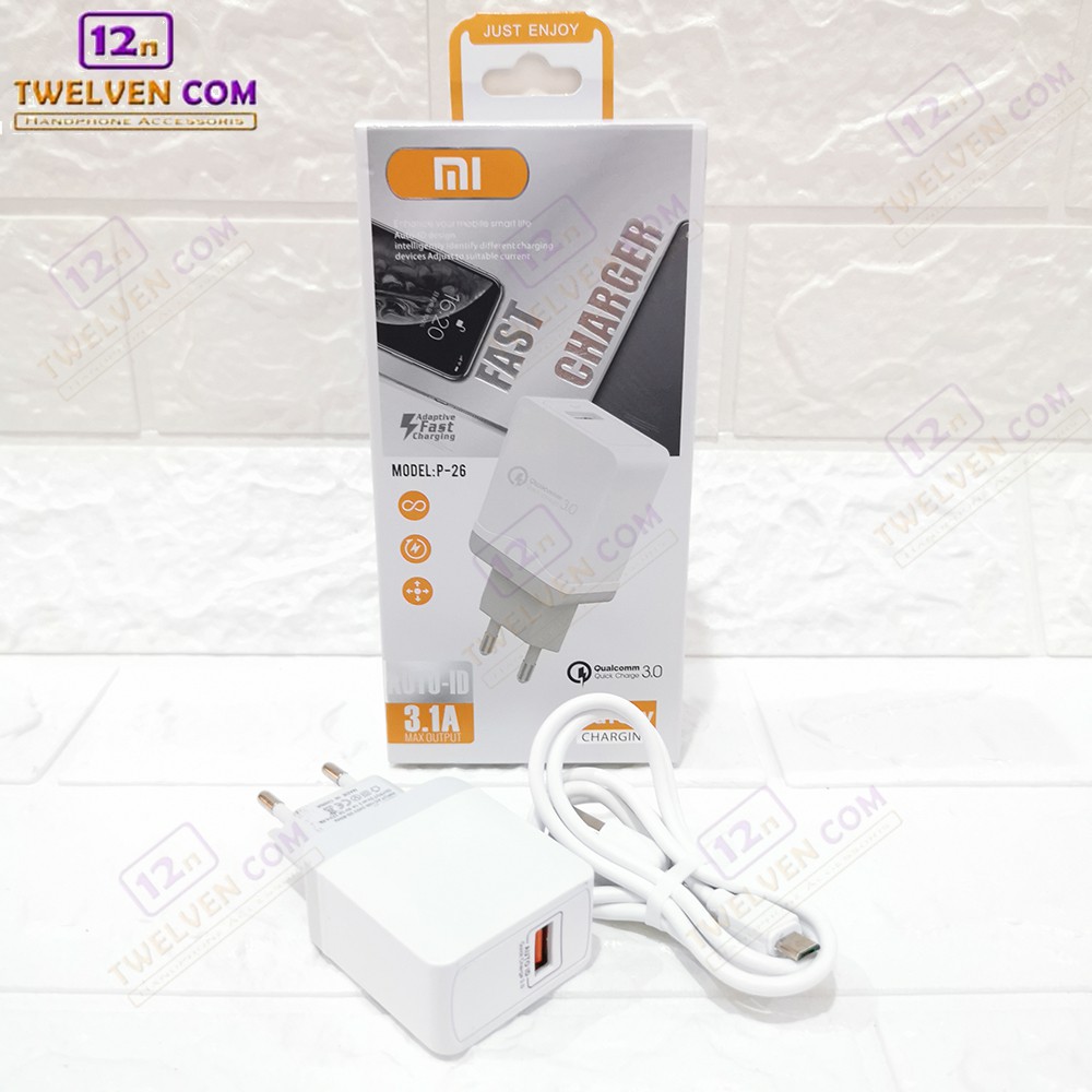 Charger Fast Charging 3.1A Micro USB - OPPO SAMSUNG VIVO XIAOMI