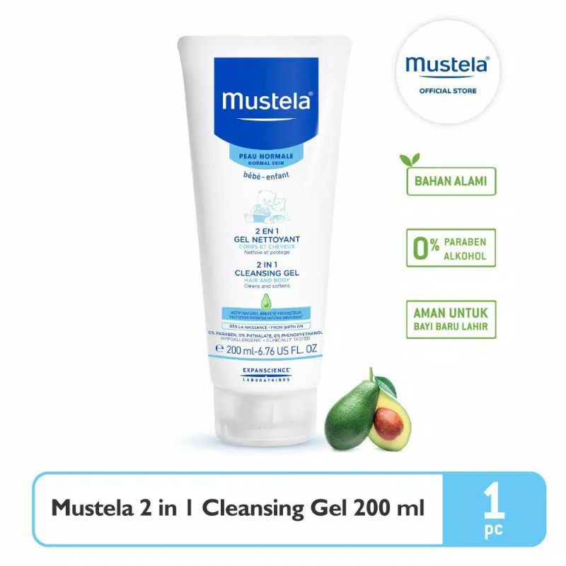 Mustela 2 in 1 Cleansing gel