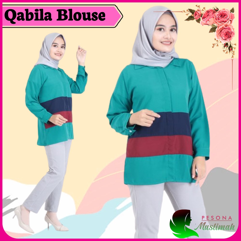 Baju Atasan Blouse Wanita Model Terbaru 2021
 Qabila Blouse
