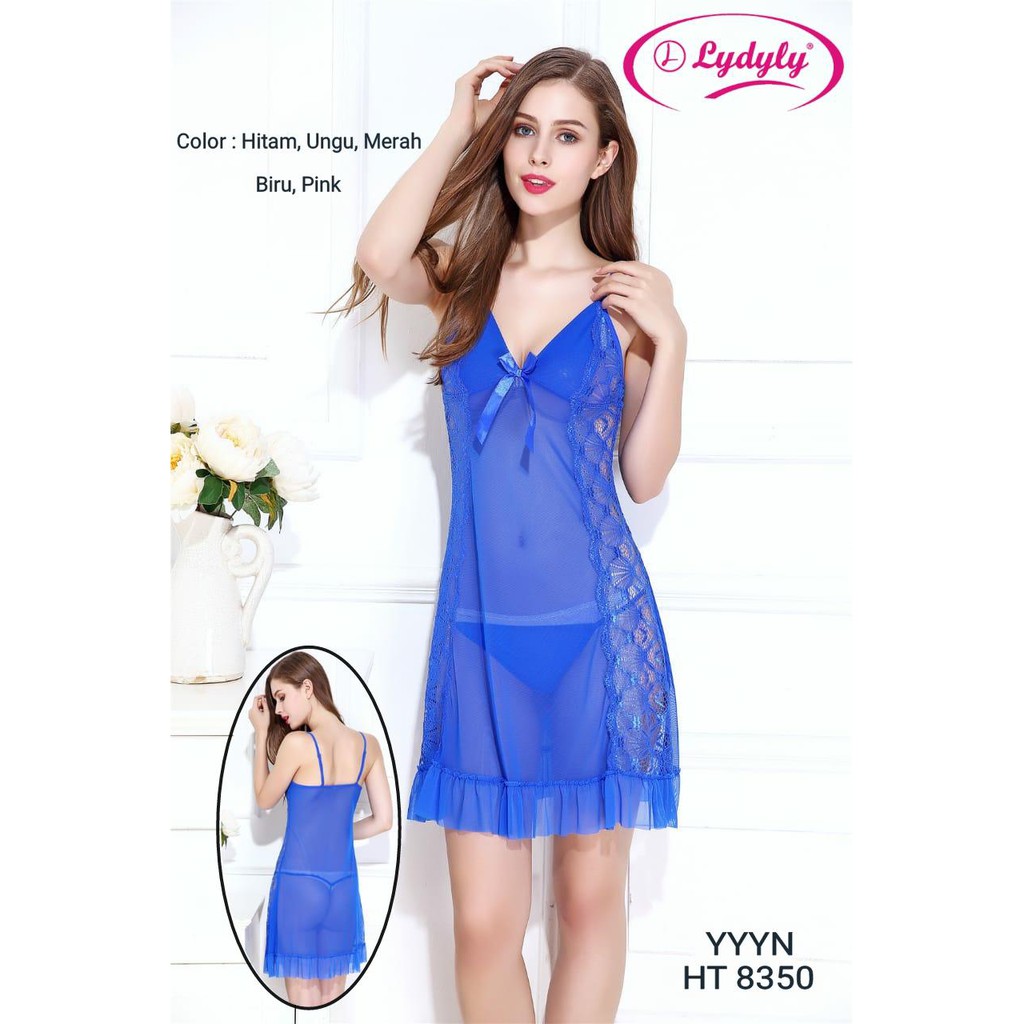 LINGERIE SEXY LYDYLY TRANSPARAN DENGAN G-STRING Art HT8350