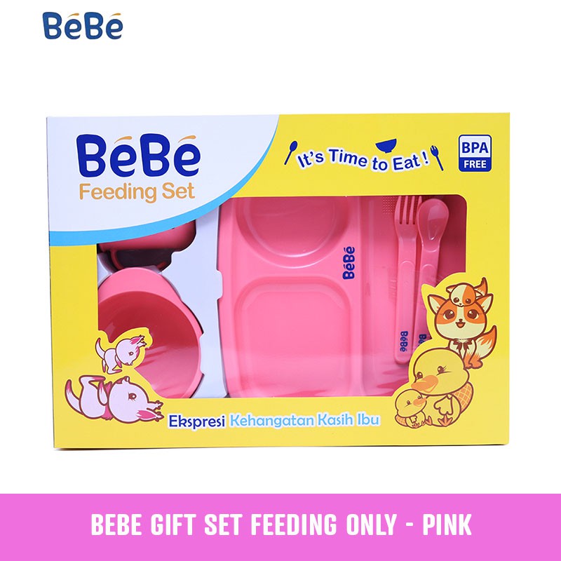 BEBE Gift Set Feeding Only-Pink