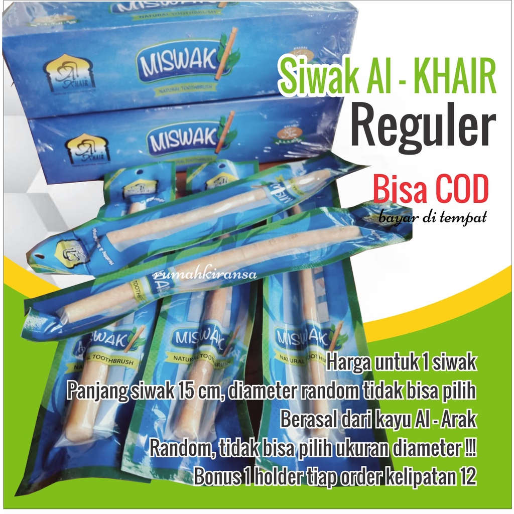 Siwak/Miswak Al Khair Reguler ORIGINAL Made In Pakistan