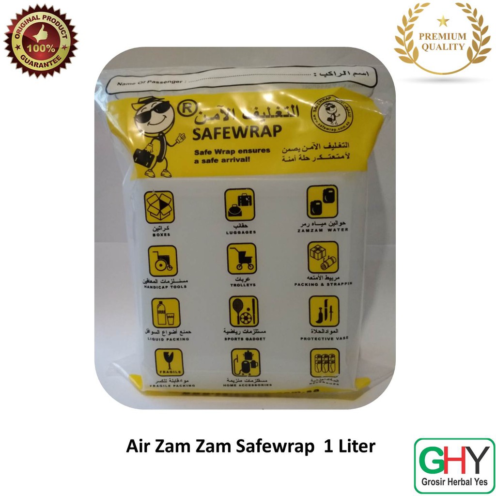 

Air Zam Zam Murni Asli 1 Liter Safewrap