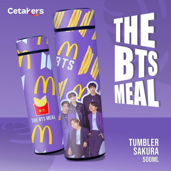 TUMBLER BOTOL MINUM BTS X MCD / THE BTS MEAL / BOTOL MINUM K-POP - PAKET 1