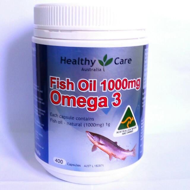 Healthy Care Fish Oil Omega-3, 400 Capsules