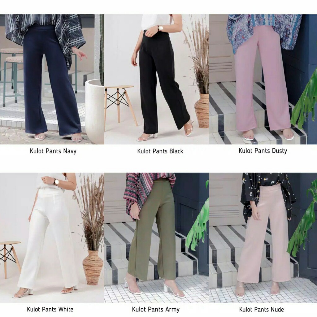 Bisa COD KULOT PANTS – Fashion Kekinian Ootd Celana wanita Celana murah Kulot murah