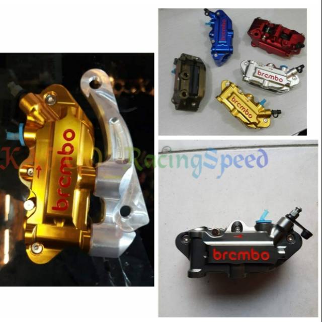 KALIPER MONOBLOK BREMBO PAKET BREKET KALIPER MONOBLOK UNTUK YAMAHA MIO