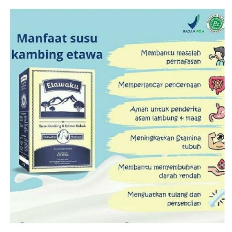 Etawaku Susu Kambing Etawa Platinum 200 gram - Susu Kambing Bubuk