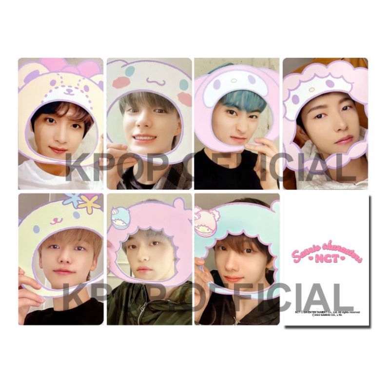 [ READY STOCK ] NCT DREAM SANRIO GLASS CUP KEYRING PAJAMA TRANDING CARD CLEAR STICKER PHOTOCARD