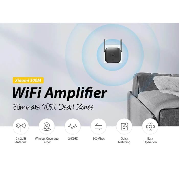 Xiaomi Pro 2 WiFi Amplifier Range Extender Repeater Router 300Mbps R03