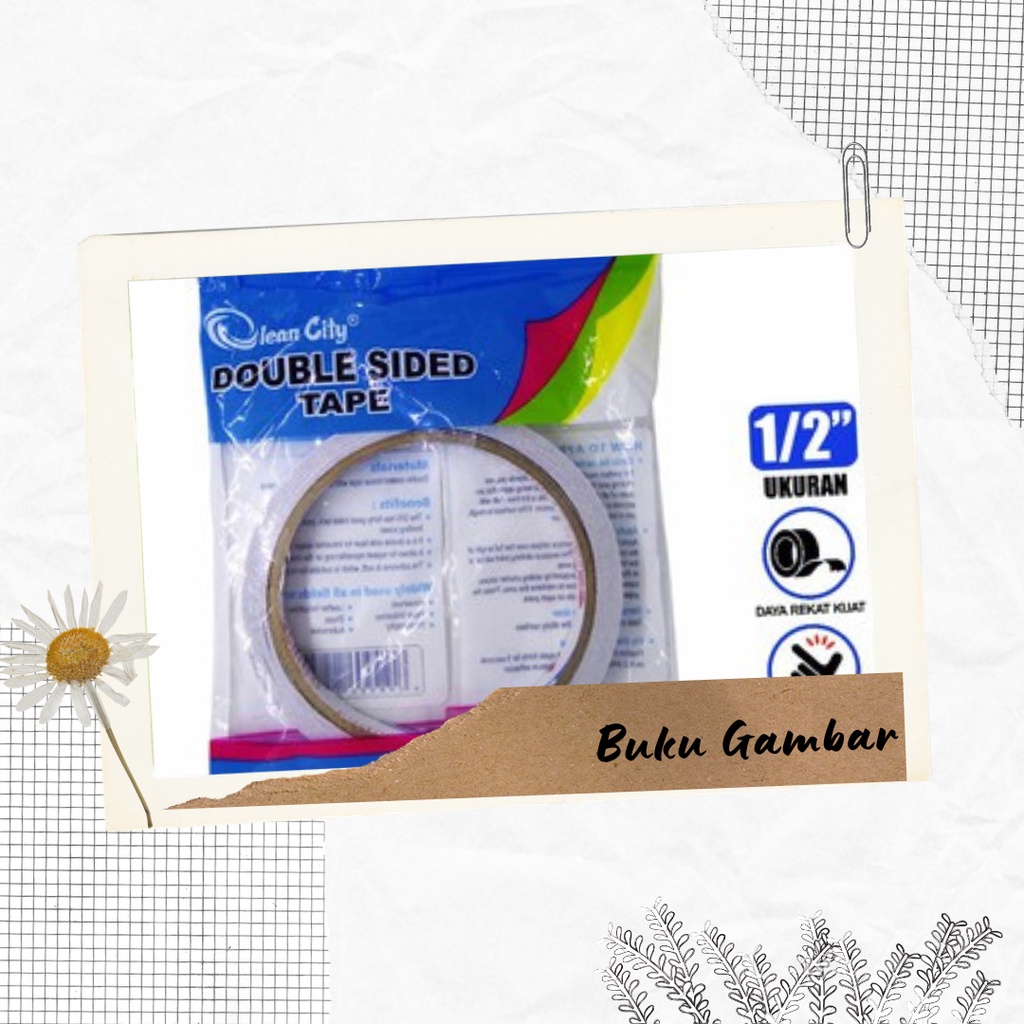 

ISOLASI DOUBLE TAPE / DOUBLE SIDE / ISOLASI BOLAK-BALIK OLEAN CITY