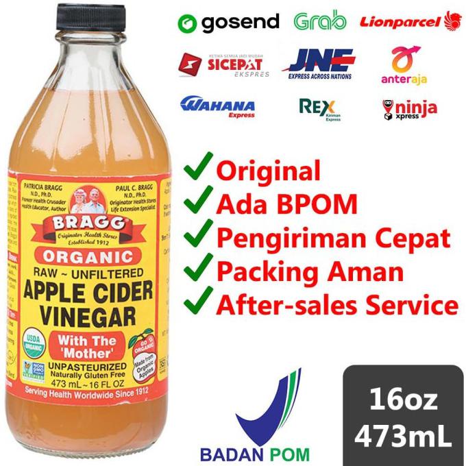 

Big Sale BRAGG Apple Cider Vinegar | 473ml | Cuka Apel Diskon