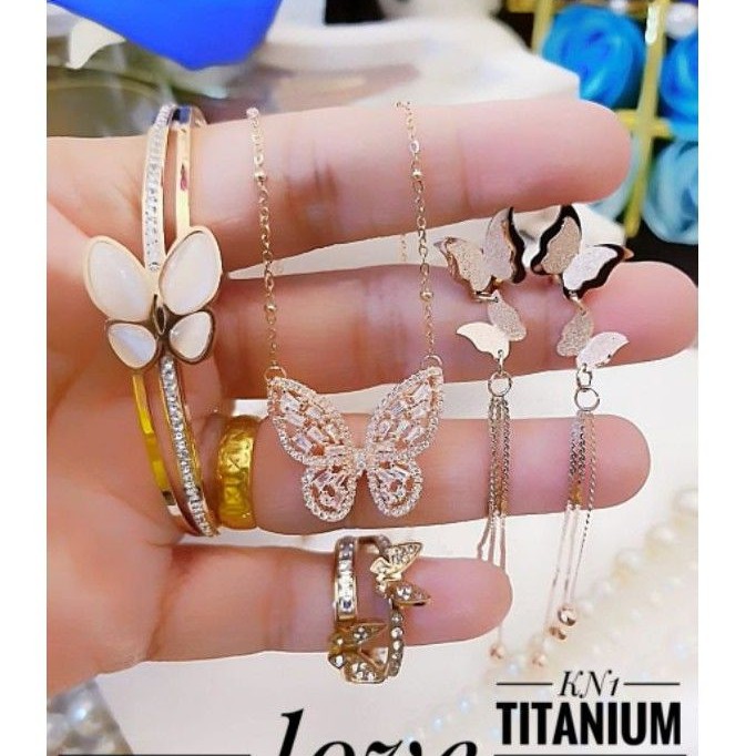 Titanium set perhiasan 2449