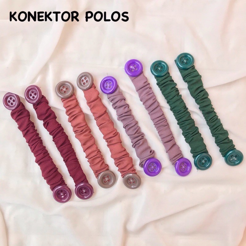 KONEKTOR MASKER 12PCS (1LUSIN) MOTIF &amp; POLOS