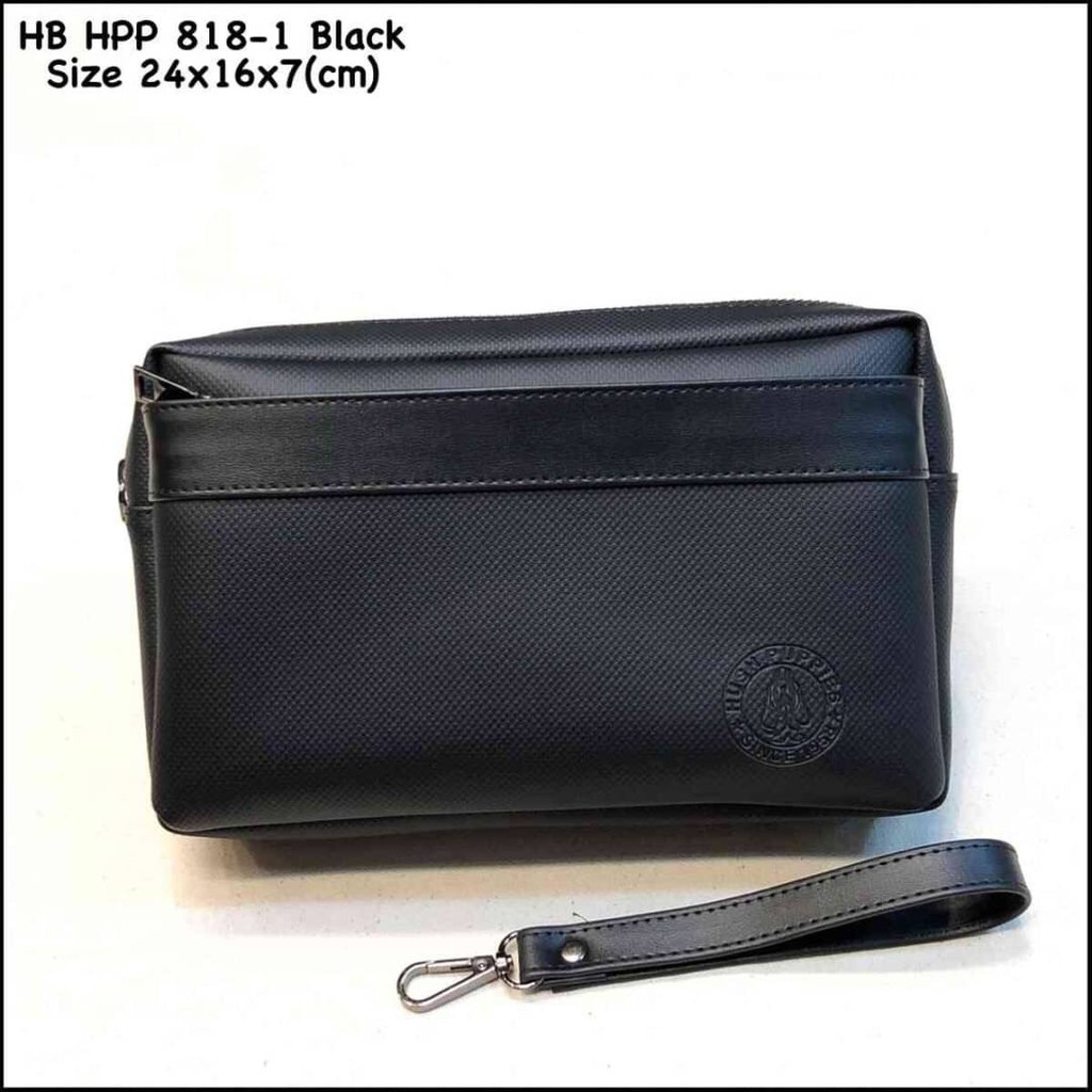 Tas Pria Handbag HUSH PUPPIES 818-1 BLACK HITAM Import Tas Cowok Murah