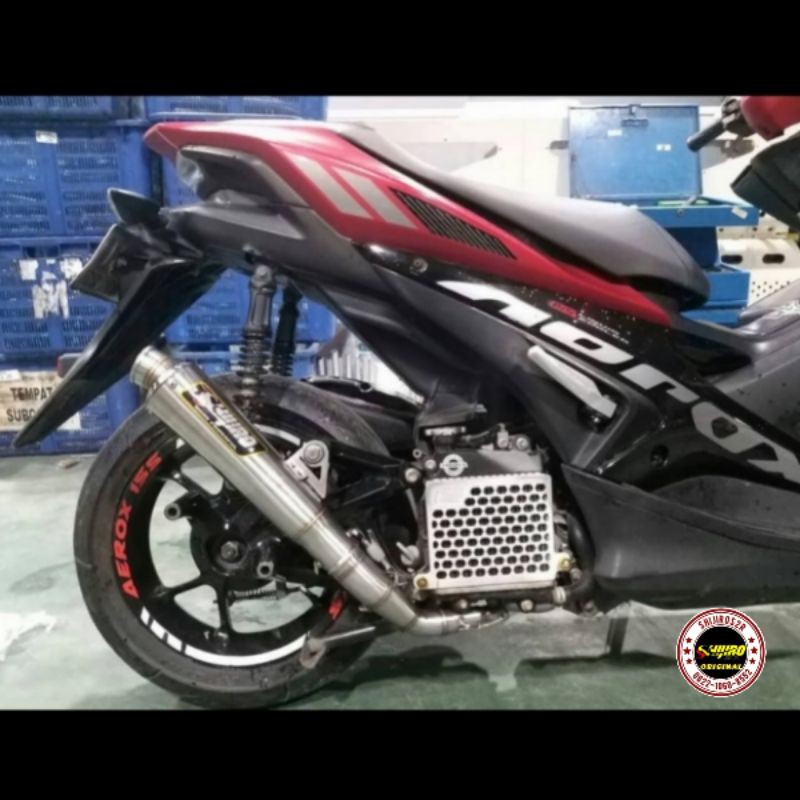 knalpot aerox 155 type M3 shijiro racing original