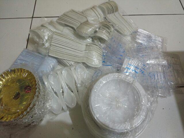 1 Dus Mangkok Plastik Putih Susu Mangkuk Kuah M5 M6 M7 Acara Tebal Catering Sip  Gojek Grosir