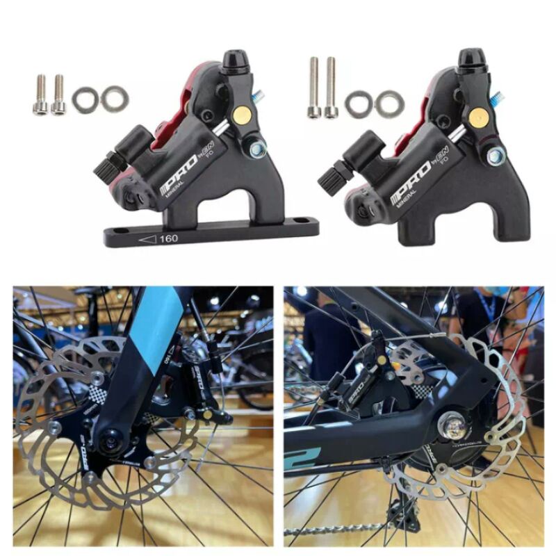 kaliper flatmount semi hidrolik flat mount caliper Pro sepasang