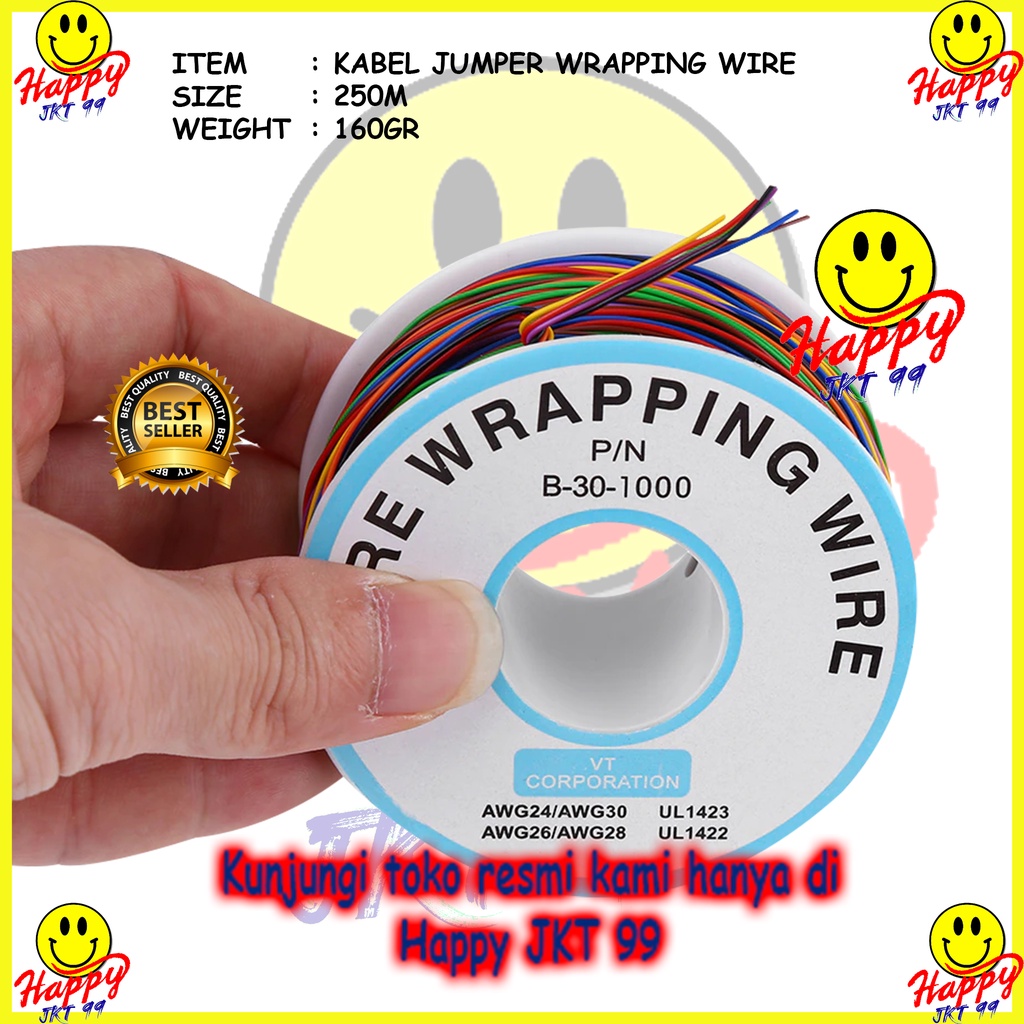 [ HAPPY JKT 99 ] KAWAT JAMPER WIRE WRAPPING KABEL JUMPER KAWAT JAMPER ORIGINAL