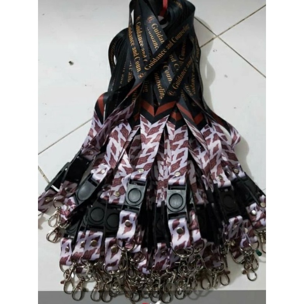 Pusat Pembuatan Lanyar / Tali id Card Custom || Cetak 2 sisi Full Colour